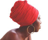 T'Wrap Headwrap  - Cotton Knit - Red - ThandiWrap
