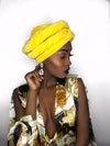 T'Wrap Headwrap - Velvet Yellow Gold - ThandiWrap