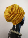 T'Wrap Headwrap -  Gold -  Luxury velvet - ThandiWrap