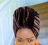 T'Wrap Headwrap - Velvet Brown - ThandiWrap