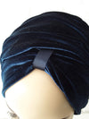 T'Wrap Headwrap -  Midnight Blue-  Luxury velvet - ThandiWrap