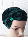 T'Wrap Headwrap -  Emerald Green -  Luxury velvet - ThandiWrap