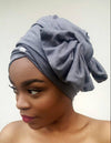 T'Wrap Headwrap - Cotton knit - Grey - ThandiWrap