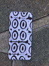 Headcloth - Print Batik - Black and white circles - ThandiWrap