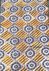 Headcloth - Print Batik - Brown On Orange Strips - ThandiWrap