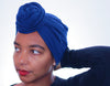 T'Wrap Headwrap  - Cotton knit - Navy - ThandiWrap